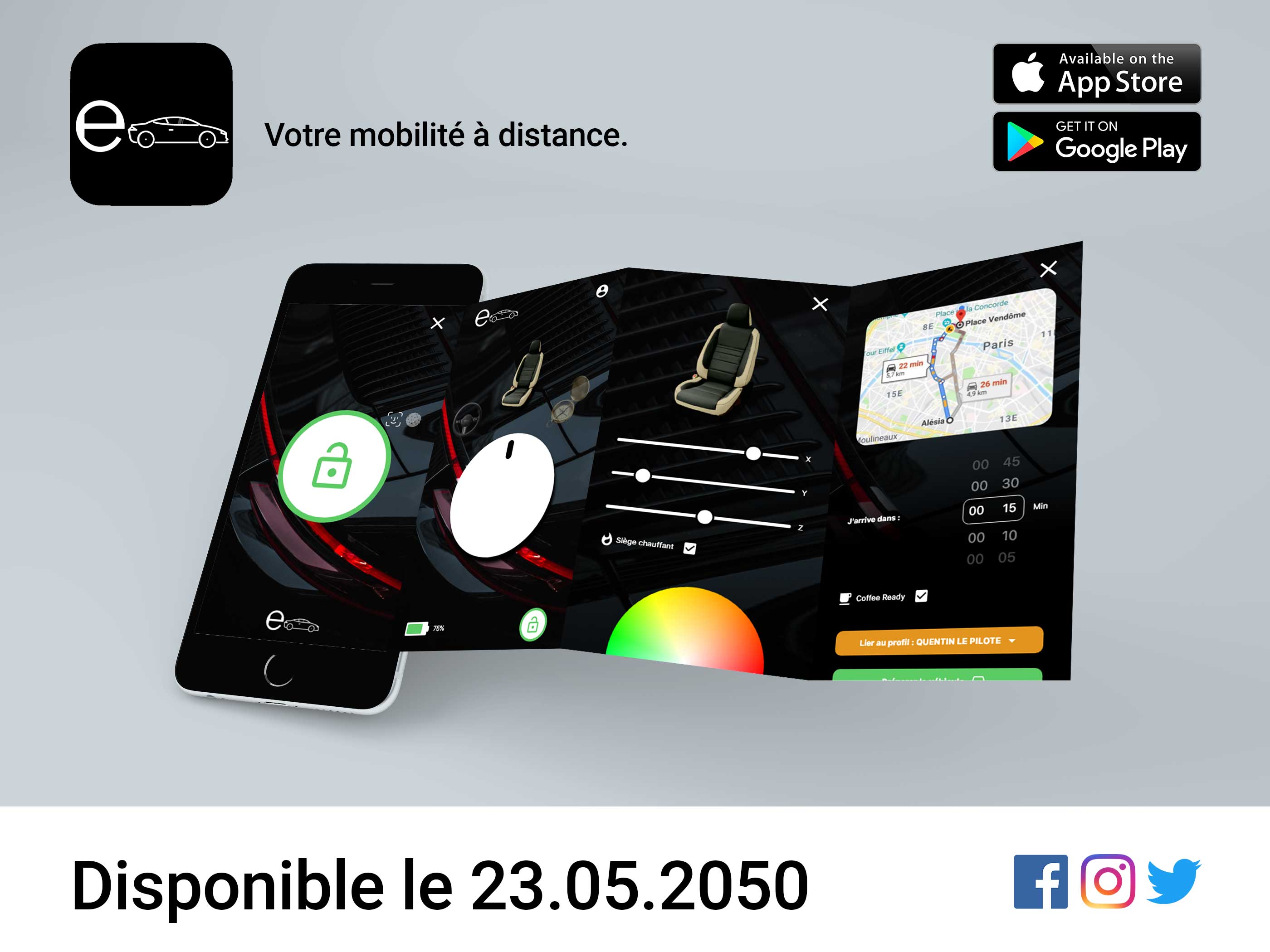 Affichage publicitaire de teasing - Application mobile eGO [Android-iOS]